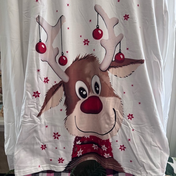NIP! Christmas Reindeer Women’s PJs 2XL - Picture 2 of 6